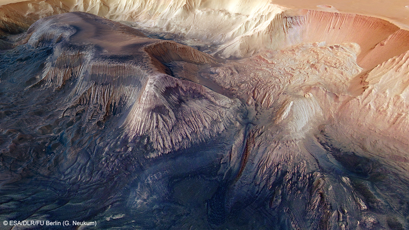 Illustration for article titled These Images Show the Brutal Scars on Mars's Surface
